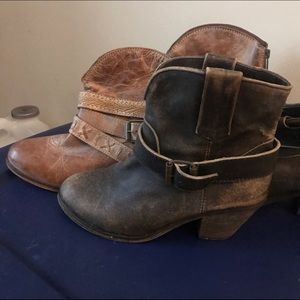 Two pairs of Corral Boots